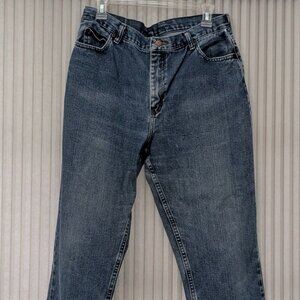 Lee Jeans Women's size 14s petite blue denim Straight leg